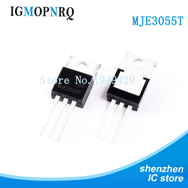 10pcs MJE3055T MJE3055 TO-220 Bipolar CONNECTOR ทรานซิสเตอร์ (BJT) NPN Gen Pur Switch ใหม่