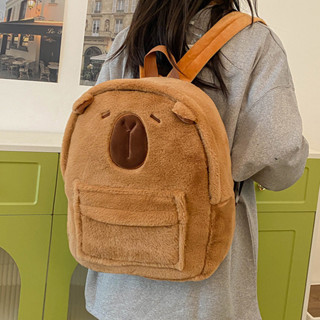 2025 ใหม่ อิน สไตล์กระเป๋าเป้สะพายหลังตุ๊กตาการ์ตูน คาปิบาระ…