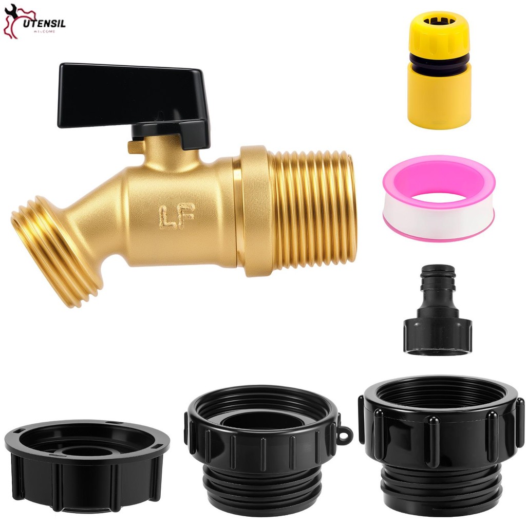 Tote Garden Hose Adapter ที่เชื่อถือได้ Garden Hose Connector สําหรับถัง Fitting SHOPSBC9274