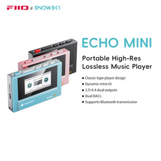 SnowSky FiiO Echo Mini HiFi Bluetooth MP3 Pure Music Player 15Hours Playback 3.5mm/4.4mm Headphones Output