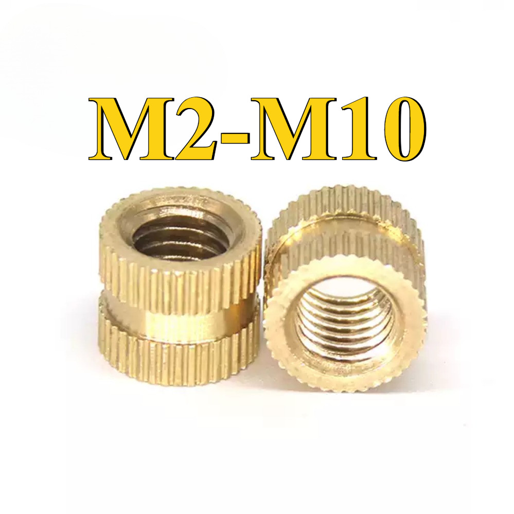 น๊อตดอกไม้ทองแดงสองทาง Knurled Copper Nut M2-M10 (DM) (Y18)