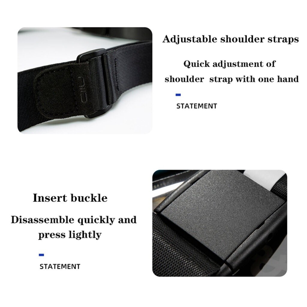 NIID Statement S3 Chest Bag กระเป๋าสำหรับ iPhone, Samsung, Huawai, Vivo, Oppo หรือ Smartphone ทุกรุ่น ราคา ถูกที่สุด ดีลบีเคเค แกลเลอรีภาพที่ 5