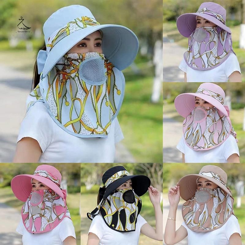 [HSSL] bucket hat หมวกชาวสวน คลุมหน้า 360 องศ กัน UV 100% 7717