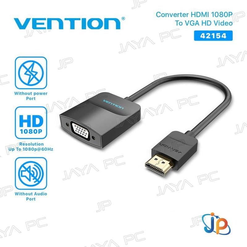 Vention 42154 ตัวแปลง HDMI Male to VGA Female