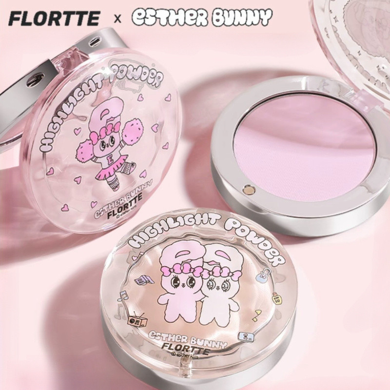 FLORTTE Highlight BUNNY Monochrome Highlighter Brightens Facial Contour Delicate