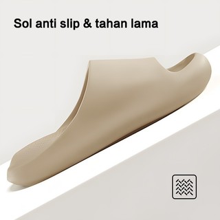 Sandal Slop Posee Pria Sandal Slide Sandal Slip ON Cowok Karet Empuk