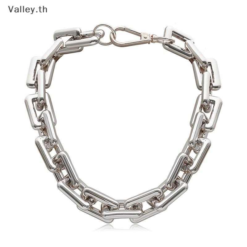 [Valley] Punk Hip Hop Choker Chunky Chain Necklace Statement Jewelry
