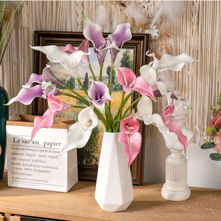 ดอกไม้ Eva ประดิษฐ์ Calla Lily ดอกไม้ปลอมดอกไม้ตกแต่งบ้านช่อสไตล์ Ins
