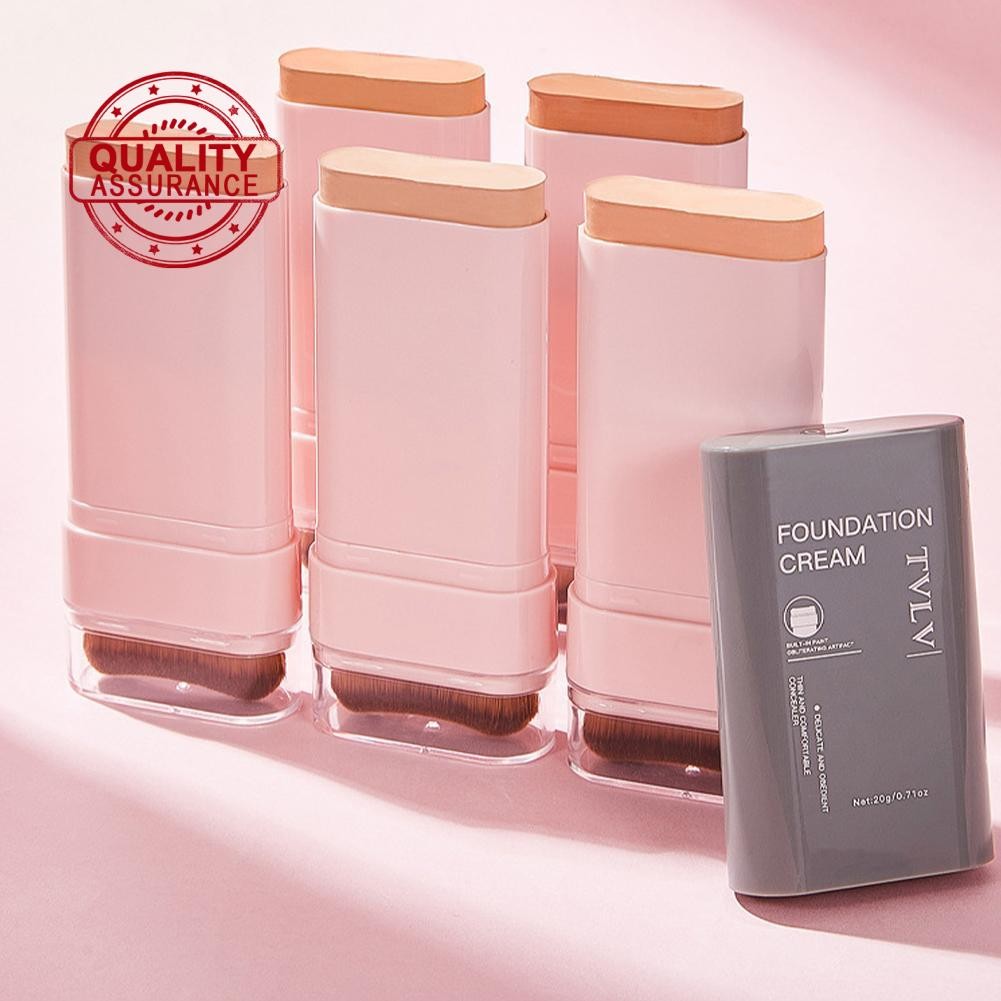 Tvlv 5 สี Clear Concealer Foundation Stick พร้อมหัวแปรง Foundation Stick กันน้ํา M5v4