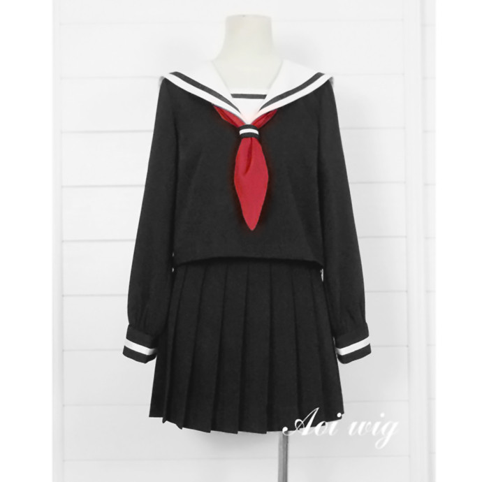 AOI Hell Girl Ai Enma Jigoku Shoujo คอสเพลย์ชุดนักเรียน