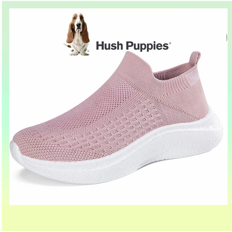 HUSH PUPPIES Hush Puppys รองเท้าผู้หญิงรองเท้าแบนผู้หญิงเกาหลี Hush Puppy รองเท้าผู้หญิงกีฬารองเท้าผ