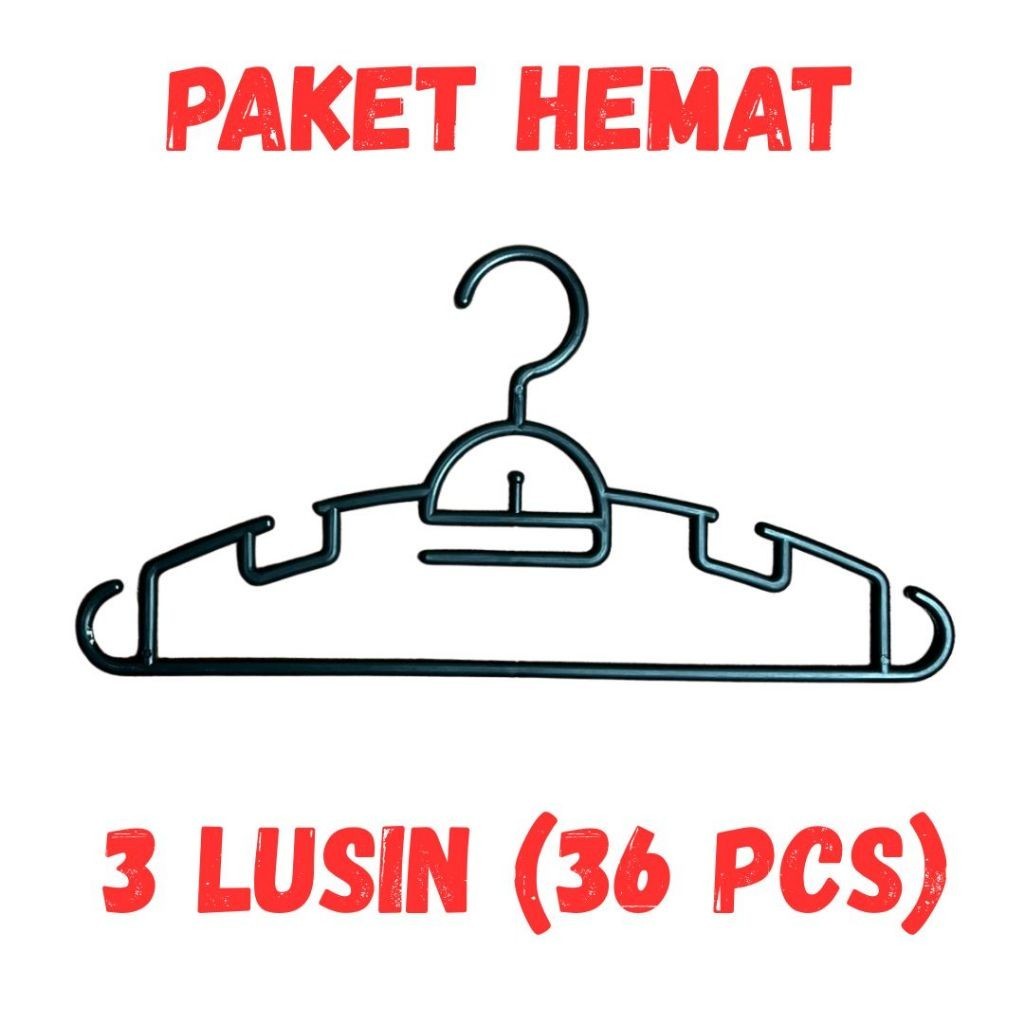 GANTUNGAN DDP Aesthetic New Round Adult Clothes Hanger - 36 ชิ้น