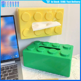 ของมาใหม่！กล่องกระดาษทิชชู่ รูปบล็อกตัวต่อ ไม่ต้องเจาะรู สํา…