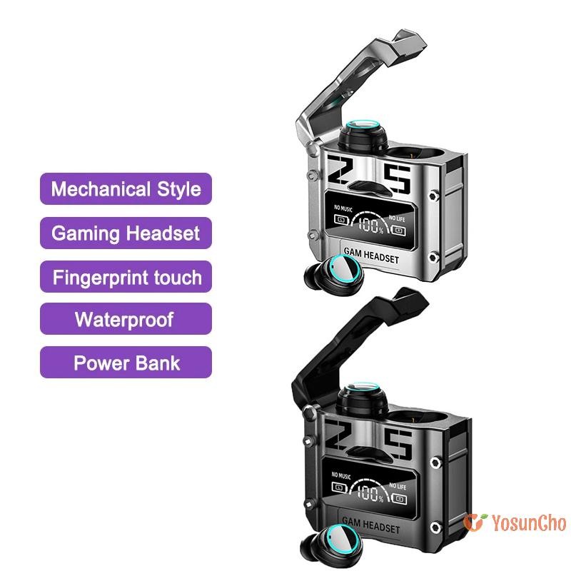 YosunChoker] M25 TWS หูฟังไร้สายหูฟัง Touch Control ลดเสียงรบกวนหูฟังสเตอริโอกันน้ําชุดหูฟังใหม่