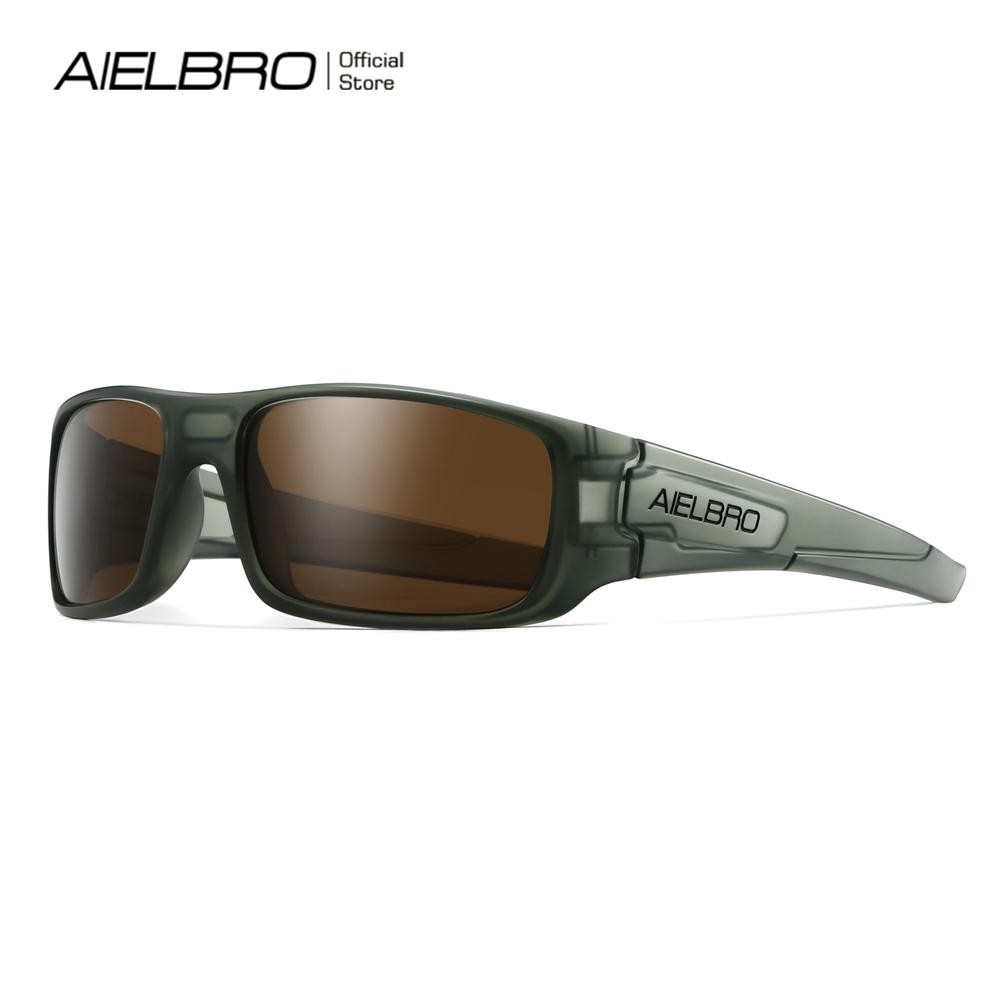 AIELBRO แว่นตากันแดดสำหรับการขี่จักรยานและมอเตอร์ไซค์ ป้องกันรังสี UV
