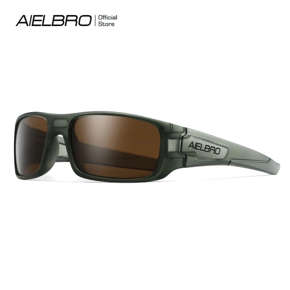 AIELBRO แว่นตากันแดดสำหรับการขี่จักรยานและมอเตอร์ไซค์ ป้องกันรังสี UV
