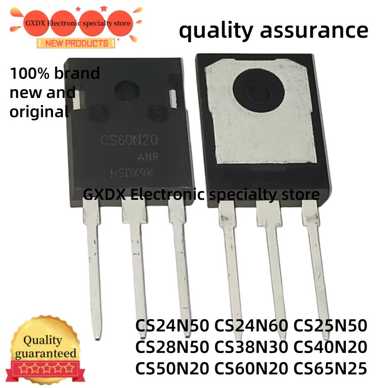 1-5PCS CS24N50 CS24N60 CS25N50 CS28N50 CS38N30 CS40N20 CS50N20 CS60N20 CS65N25 TO-3P Field-effect ทร