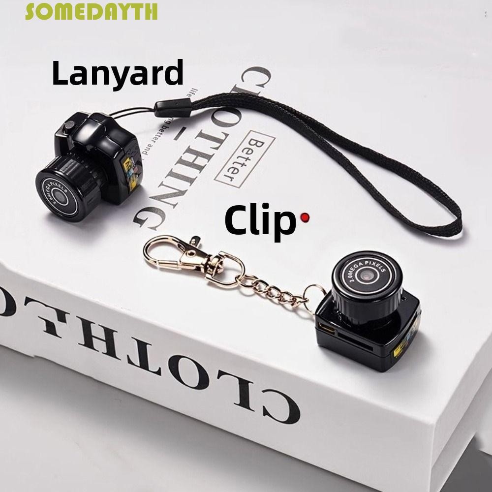 SOMEDAY Tiny Mini Camera, DVR Video Mini Camera สําหรับเด็ก, Cycling Sports Camera HD Portable Black