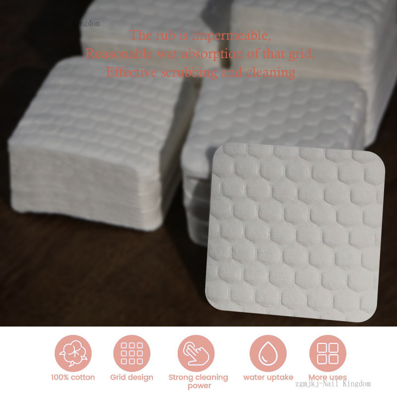 แผ่นสำลีทำความสะอาดเล็บไม่หลุดรุ่ย 200 ชิ้น / น้ำยาล้างเล็บ สำลีเช็ดทำความสะอาดและขัดเล็บ สำลีเช็ดทำความสะอาดเล็บ - รูปที่ 4