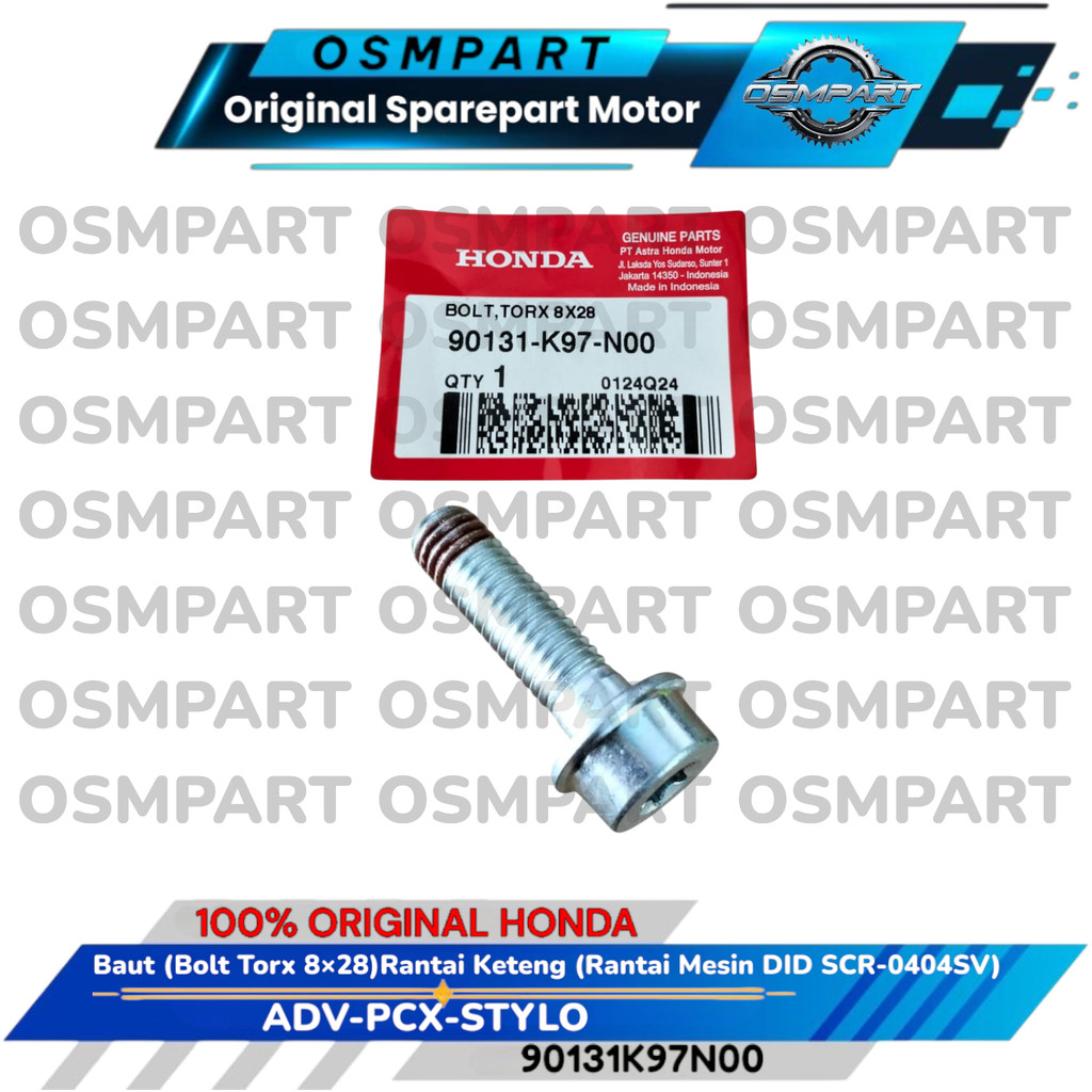 Torx ADV PCX 150 160 HONDA CALIPER BOLT 90131K97N00 ต้นฉบับ