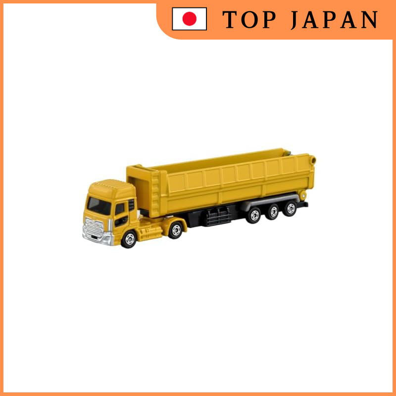 TAKARA TOMY Tomica Long Type Tomica No. 147 UD Trucks Quon Trailer Dump Mini Car Toy for Ages 3 and 