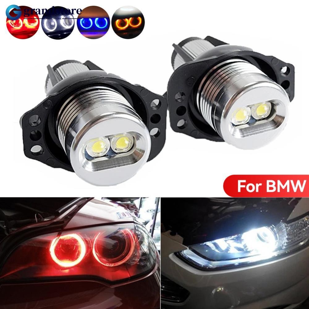 GRANDSTORE 2 ชิ้นรถ LED Angel Eyes Marker หลอดไฟรถด้านข้าง Bright ไฟหน้าเปลี่ยน 6 วัตต์สําหรับ BMW 3