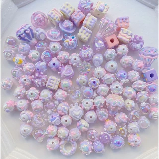 16มิลลิเมตรผสมสี10ชิ้นหนักน้ํามันอะคริลิมือวาดลูกปัด ทําเอง ห่วงโซ่โทรศัพท์มือถือรถแขวนอุปกรณ์เสริม