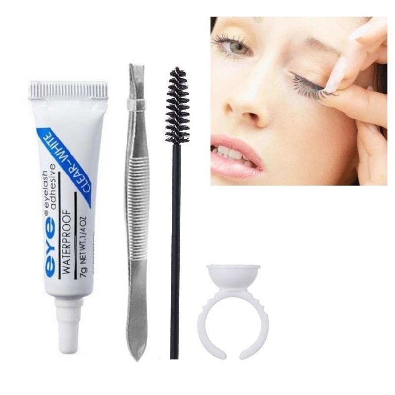 LashSabai กาวต่อขนตา ติดแน่นพิเศษ กันน้ำ เล่นสงกรานต์ได้ แห้งไว 4pcs Set ครบชุด T001 - 1