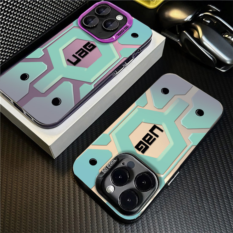 บุคลิกภาพ UAG รูปแบบภาษาอังกฤษเคสโทรศัพท์สําหรับ IPhone16 15 11 14 12 13 Pro Max X XR XS Max 7/8 Plus Se2020 ซิลิโคนแข็งกันกระแทกแฟชั่นกรณี
