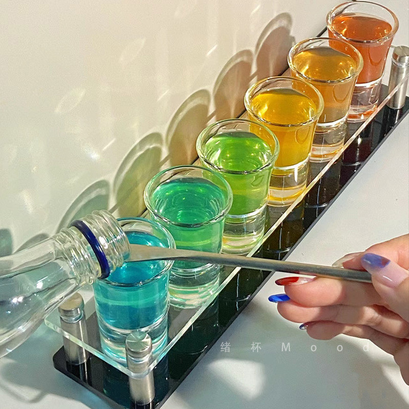 Wholesale Cocktail Cup Holder Cocktail Tequila Shot Cup Set Bomber Cup B52 Shooter Glass Shooter Gla