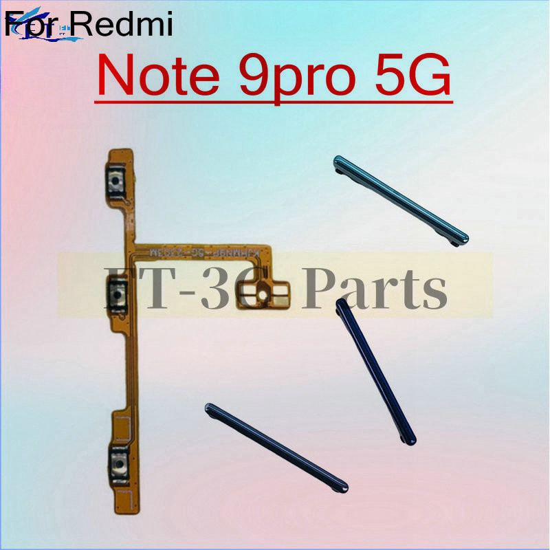 สําหรับ Redmi Note 9 Pro 5G ปุ่มปรับระดับเสียง Flex Power Flex อะไหล่ทดแทน