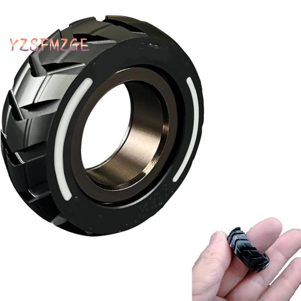 YZSFMZGE Fidget Edc Mechanic Ring, Mute Antistress ปลายนิ้ว Gyro,โลหะบรรเทาความเครียด Fidget ของเล่น