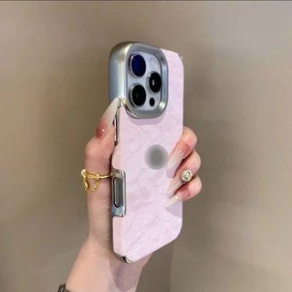 เคสโทรศัพท์พรีเมี่ยมขอบอ่อนชุบพร้อมโลโก้สําหรับ IPhone 11 14 Pro Max 15 12 13 16 Pro Max