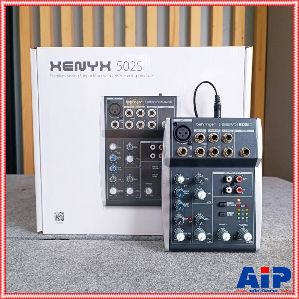 BEHRINGER XENYX-502S mixer มิกเซอร์อนาล็อก เสียบไมค์ได้ 1 ช่อง XENYX502S XENYX 502S เอไอ-ไพศาล +++