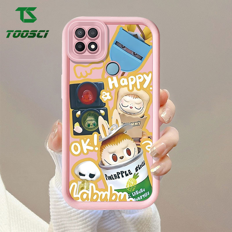 TOOSCI น่ารักการ์ตูน Labubu เคสโทรศัพท์สําหรับOPPO a83 A1 A98 A36 A76 A57 A58 A78 A1X A74 A95 F19 F1