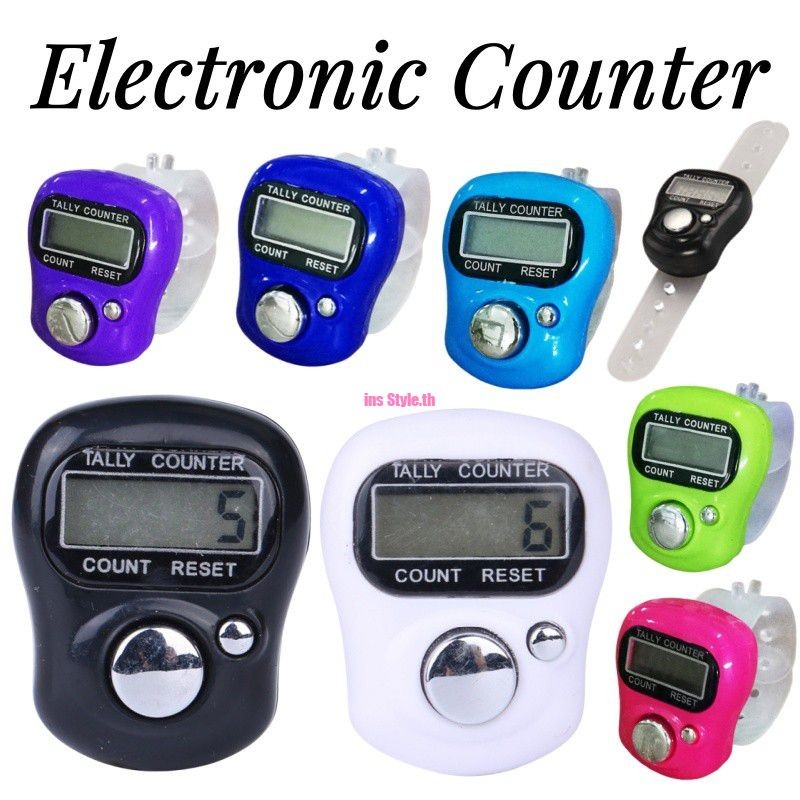 Mini Finger Counter LCD Electronic Digital Tally Counter With Light Tally Counter Stitch Marker Mult
