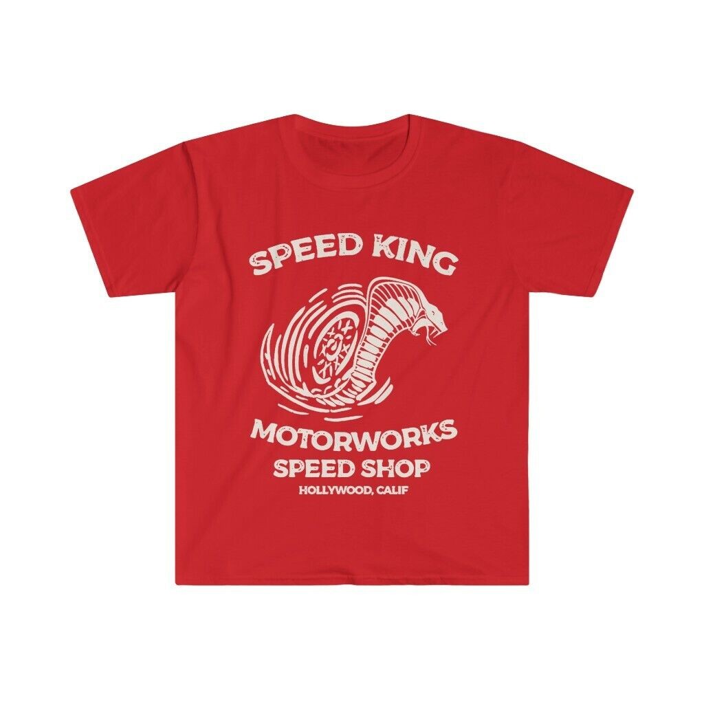 Speed King Motorworks Speed Shop เสื้อยืด Hollywood, Ca