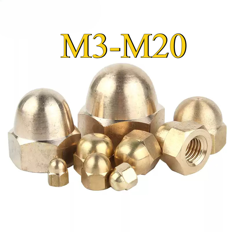 ฝาทองแดงประเภท Nut Cap Nut Nut Nut Copper Nut/M3/M4/M5-M20 (DM)