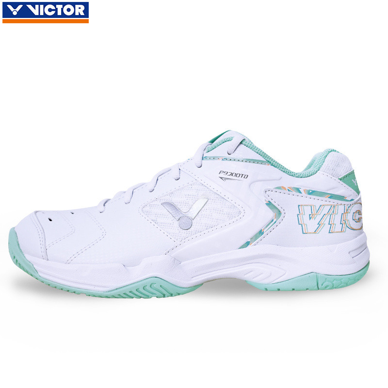 รองเท้าแบดมินตันรุ่นใหม่ VICTOR สำหรับผู้ชายและผู้หญิง P9200TD สีขาวเขียว รองเท้ากีฬา คุณภาพดี