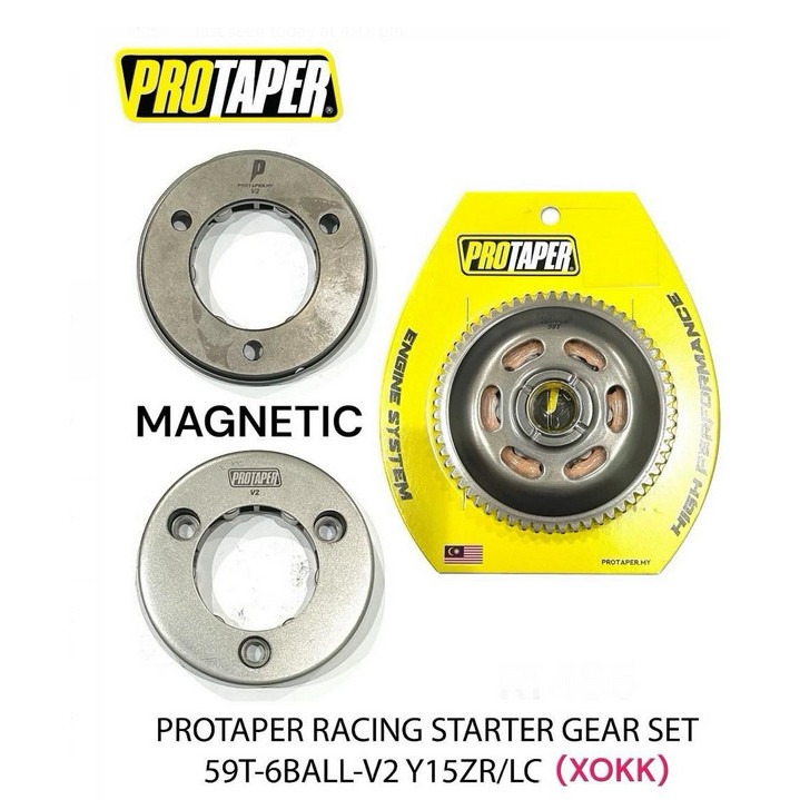 [ VERSION V2 ] PROTAPER RACING ONE WAY STARTER COPPER GEAR + MAGNETIC 6BALL BEARING Y15 / Y16 / R15 