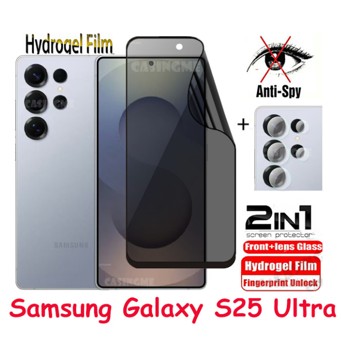 Samsung Galaxy S25 Ultra Soft Privacy Hydrogel Film Anti-Spy Full Cover Screen Protector Anti Peek P