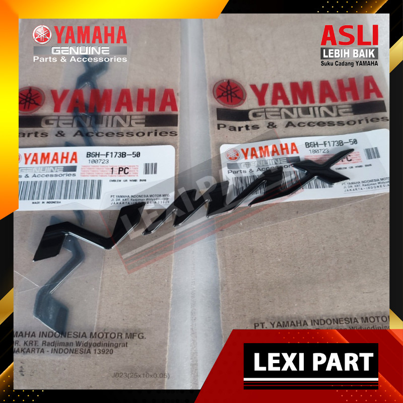 สติ๊กเกอร์สัญลักษณ์ ตัวโลโก้ 3D Nmax N-Max New สีดํา B6H-F173B-50