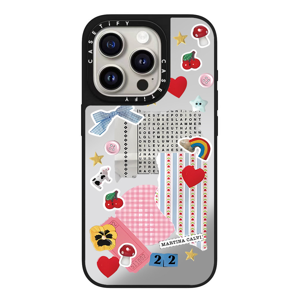 CASE TiFY MARTINA CALVI กระจกใหม่ป้องกันเคสโทรศัพท์สําหรับ iPhone11 12 13 14 15 16 Pro Plus Pro Max 