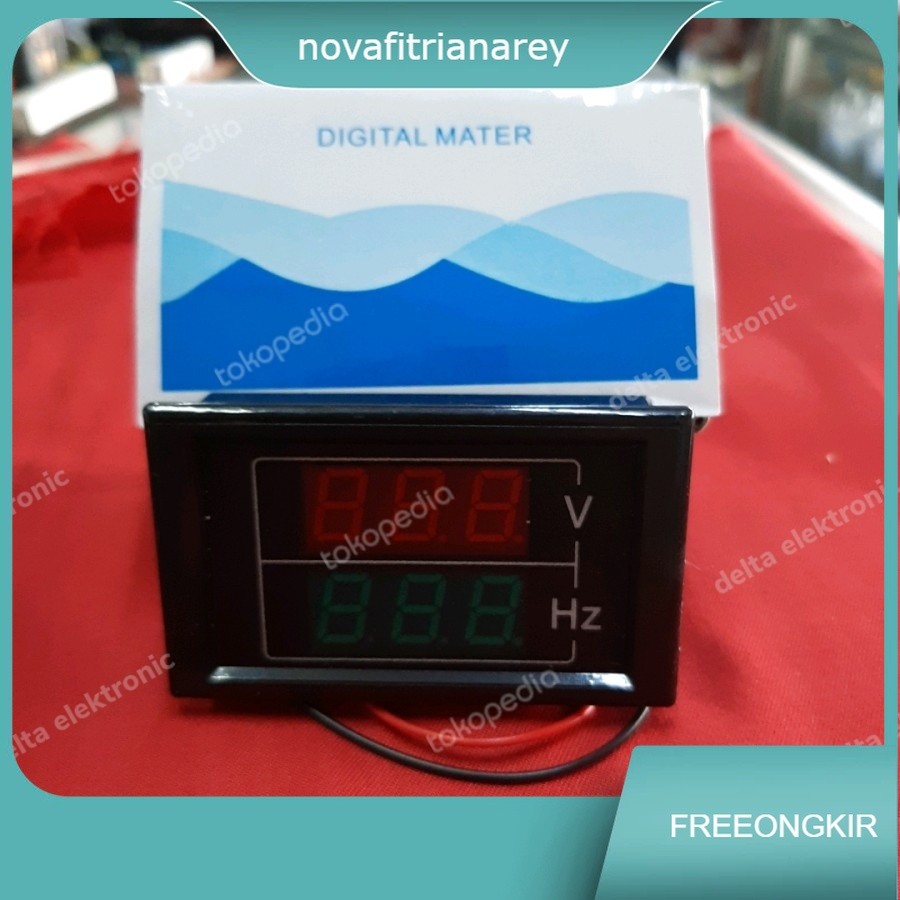Digital AC Voltmeter Volt-Hz มิเตอร์ดิจิตอล D85