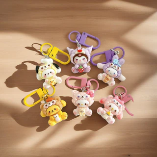 LHL BOUTIOUE sanrio พวงกุญแจ น่ารัก การ์ตูนวาย สร้อยห้อยกระเป๋า