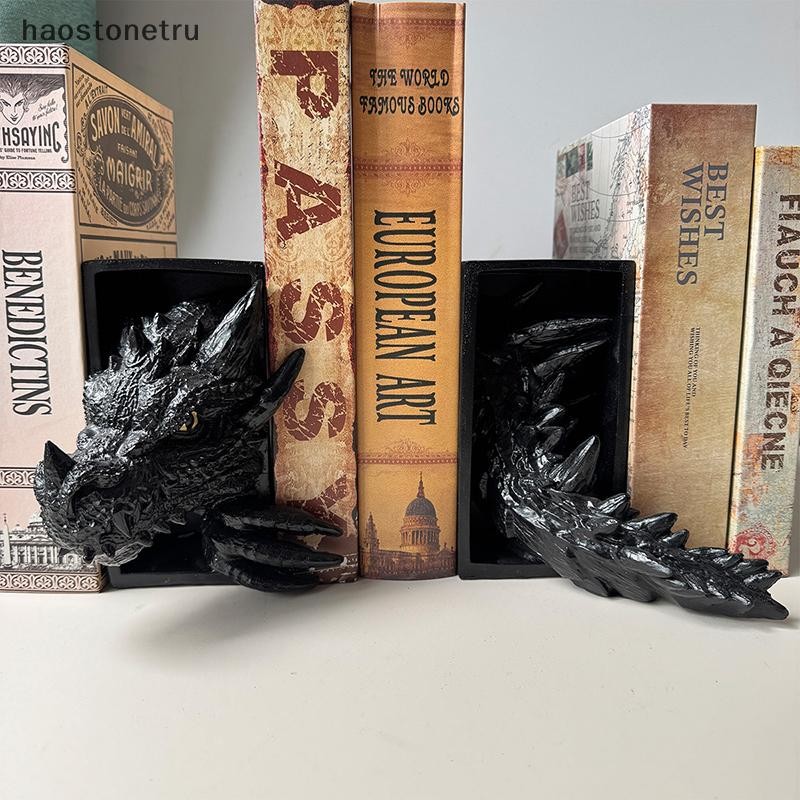OST Gothic Dragon 3D ประติมากรรมเรซิ่นตกแต่งหนังสือ รูปมังกรสยองขวัญ