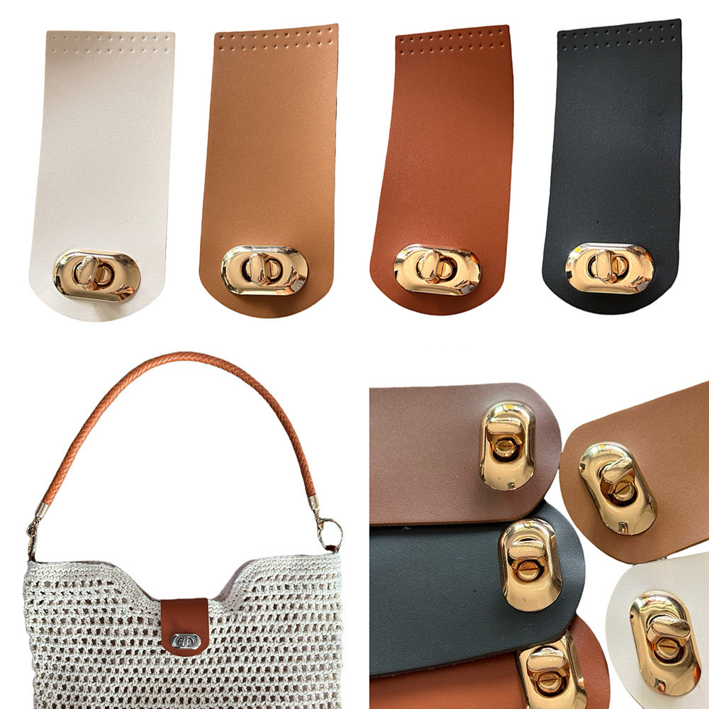 DIY กระเป๋าถืออุปกรณ์เสริม Handmade ปุ่ม 5.5*12 ซม.กระเป๋าสตางค์ Hasp กระเป๋าหัวเข็มขัด Clasp