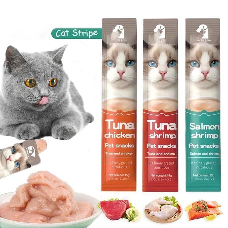 อาหารว่างอาหารแมวเปียกอาหารเช็ดลำต้นแมวบาร์ 15 กรัม/บาร์ลูกแมวและขนมขบเคี้ยว