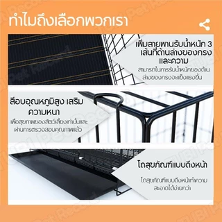 กรงเหล็กสัตว์เลี้ยงแบบมีถาดลอง กรงสัตว์เลี้ยง ของใช้สัตว์เลี้ยง กรงแมวพับได้ บ้านหมาแมว ส่งฟรี
