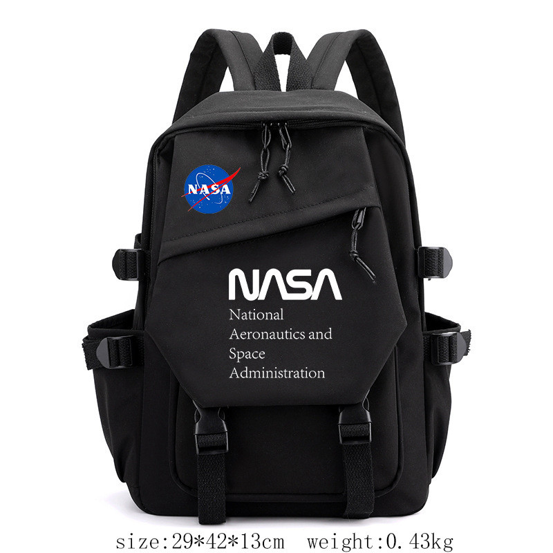 Aviation Science Education NASA กระเป๋าเป้นักเรียนความจุขนาดใหญ่และกระเป๋าเป้สะพายหลังอนิเมะอเนกประสงค์